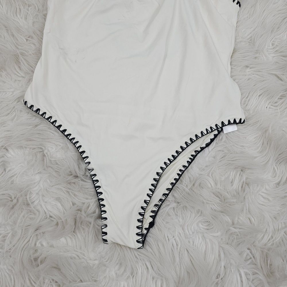 Zara Home One Piece Swimsuit Contrast Stitch Women's Size Large - Picture 12 of 15
